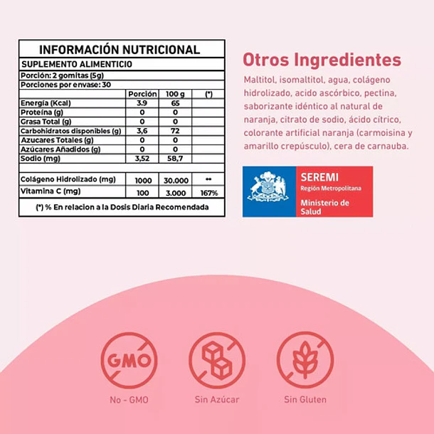 Eterna Gomitas De Colágeno + Vitamina C Sabor 120 Gomitas 2