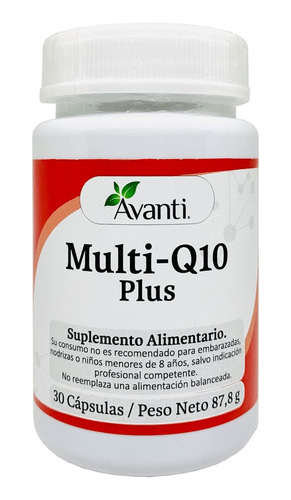 Avanti- Multi Q10 Plus 30 Cápsulas