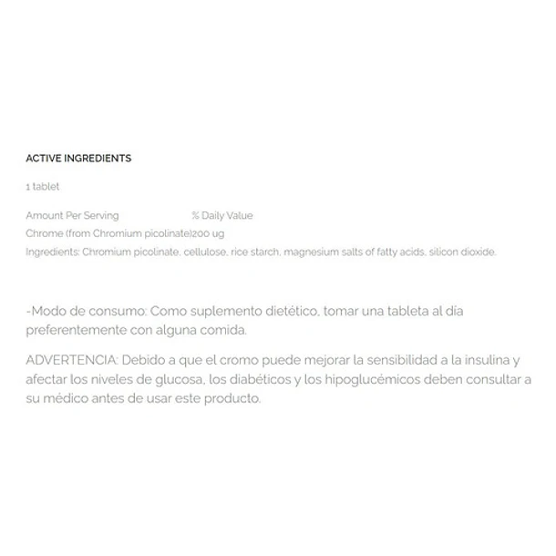 Real Pharma - Chrome  180 Tabletas 2