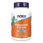 Citrato De Potasio Now, 180 Capsulas Vegetariano, Kosher. 1