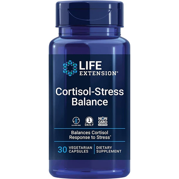 Life Extension Cortisol Stress Balance 30 Cápsulas Sabor Sin Sabor