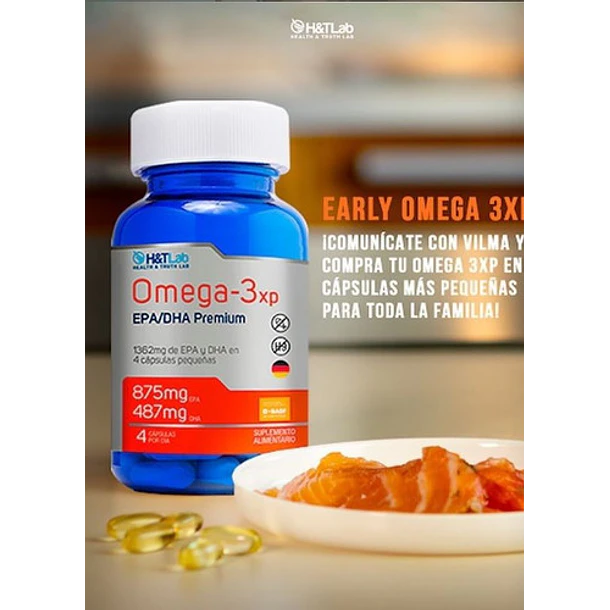H&tlab- Omega 3 Xp Premium 1362mg, 120cap  2