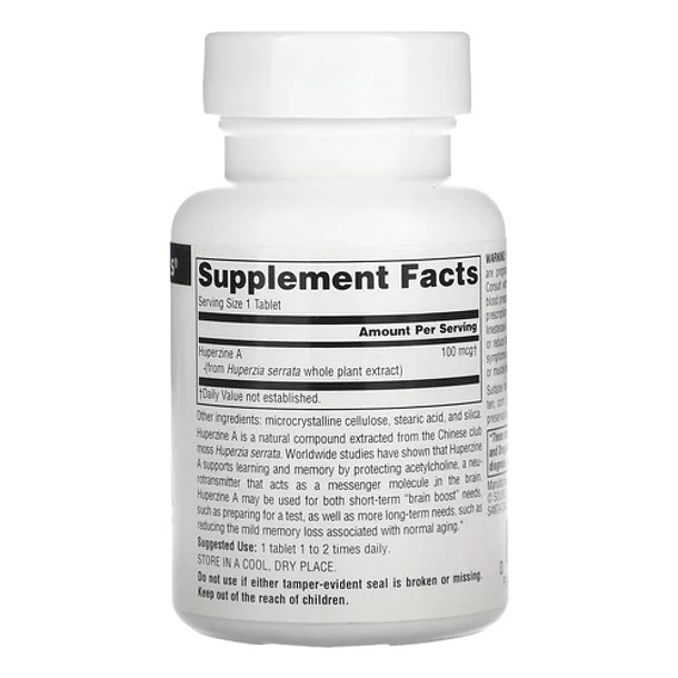 Source Naturals - Huperzina A, 100 Mcg, 120 Tabletas 2