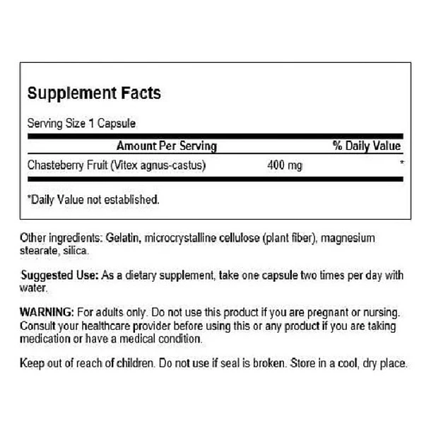 Swanson - Chasteberry  Apoyo Menopáusico Y Menstrual 120caps 2