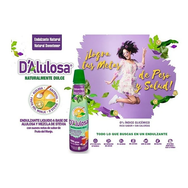 Endulzante D`alulosa Liquido 180ml 2