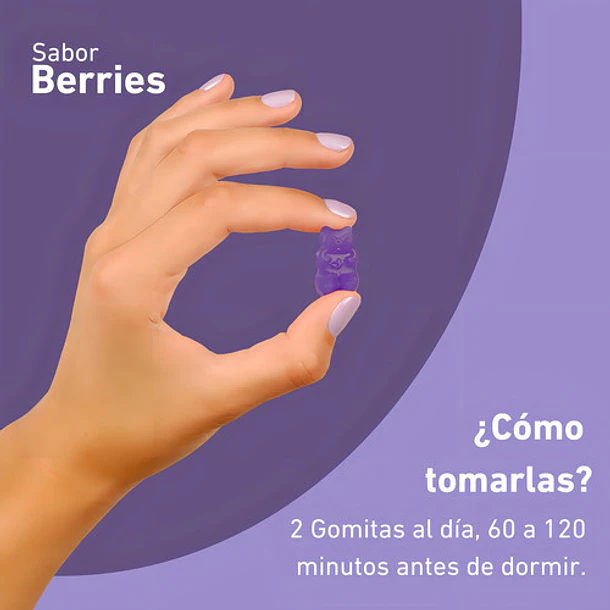 Gomitas Para Dormir Con L-triptófano (2 Meses) Sabor Berries 2