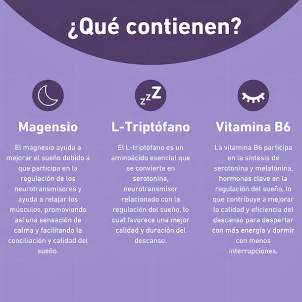 Gomitas Para Dormir Con L-triptófano (2 Meses) Sabor Berries 3