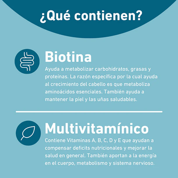 Gomitas Eterna Biotina + Multivitamínico (2 Meses) Sabor Berries 5