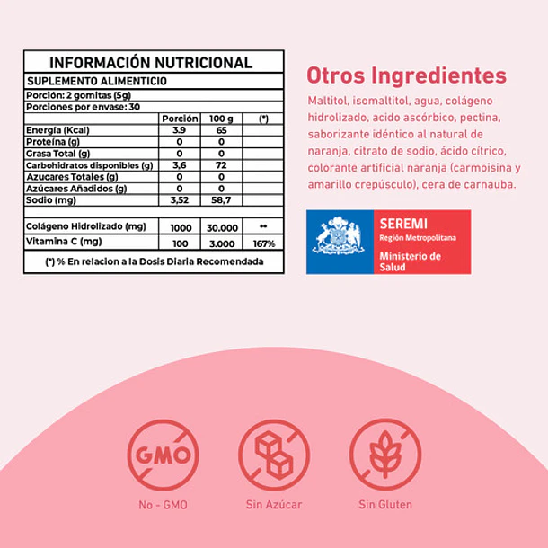Eterna Nutrition - Colágeno + Vitamina C 120 Gomitas Sabor Berries 6