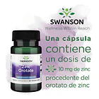 Zinc Orotate/orotato De Zinc 10 Mg 60caps Vegetales 3