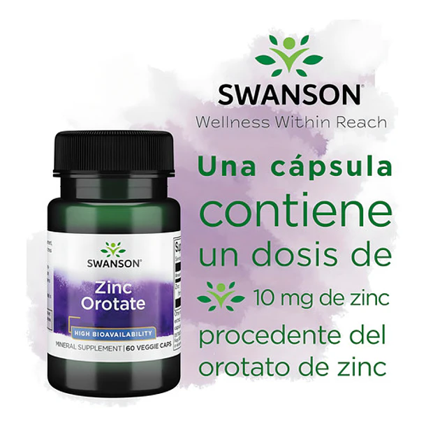Zinc Orotate/orotato De Zinc 10 Mg 60caps Vegetales 3