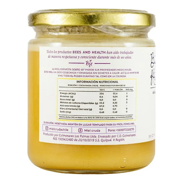 Bees & Health - Miel Cruda Y Sin Filtrar De Tiaca 500gr 2