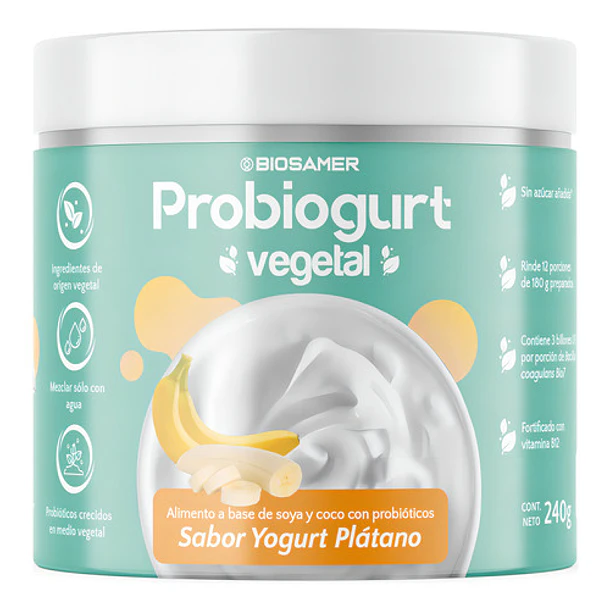 Probiogurt Vegano Para Preparar Yogurth. 240g Agronewen. Sabor Plátano