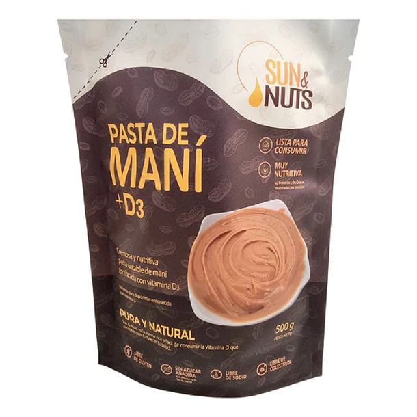 Sun & Nuts - Pasta De Maní + Vitamina D3 1