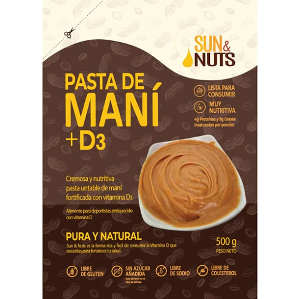 Sun & Nuts - Pasta De Maní + Vitamina D3 2