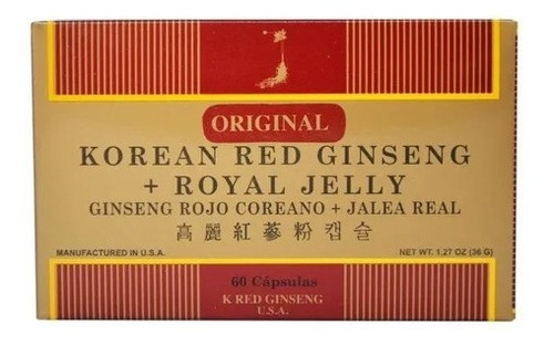Ginseng Rojo Coreano + Jalea Real 60 Cápsulas