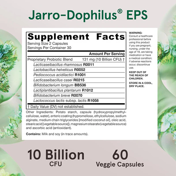 Jarrow Dophilus Eps 10 Billones (8 Cepas) 60 Caps 2