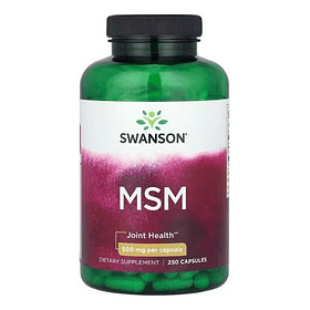 Swanson - Msm Cartílago, Colágeno, Tendones 500mg 250 Caps