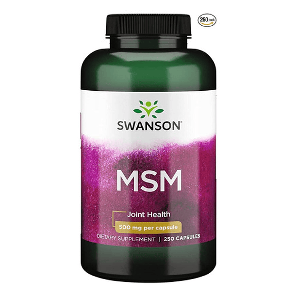 Swanson - Msm Cartílago, Colágeno, Tendones 500mg 250 Caps 3