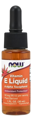 Vitamina E Líquida Now Sabor Sin Sabor