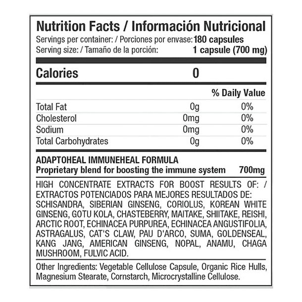 Adaptoheal Immuneheal Refuerzo Del Sistema Inmunológico 180 2