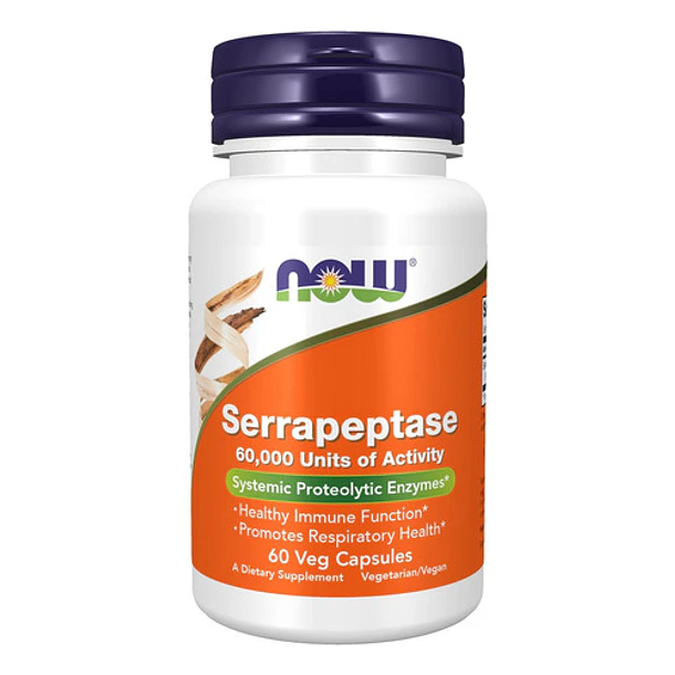 Now - Serrapeptasa 60000units (salud Respiratoria E Inmune) 1