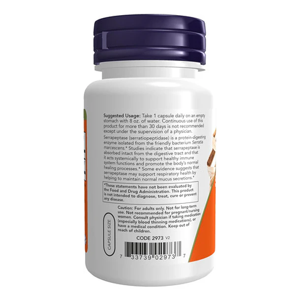 Now - Serrapeptasa 60000units (salud Respiratoria E Inmune) 3