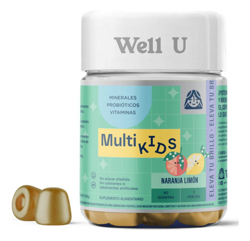Gomitas Minerales Probióticos Y Vitaminas Multikds60u Well U