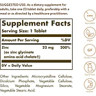 Solgar - Zinc Quelado 22mg  250 Tabletas 2