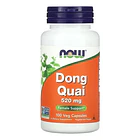 Dong Quai 520 Mg 100 Cápsulas Verduras Now Foods Imp Usa, Sabor Sin Sabor 1