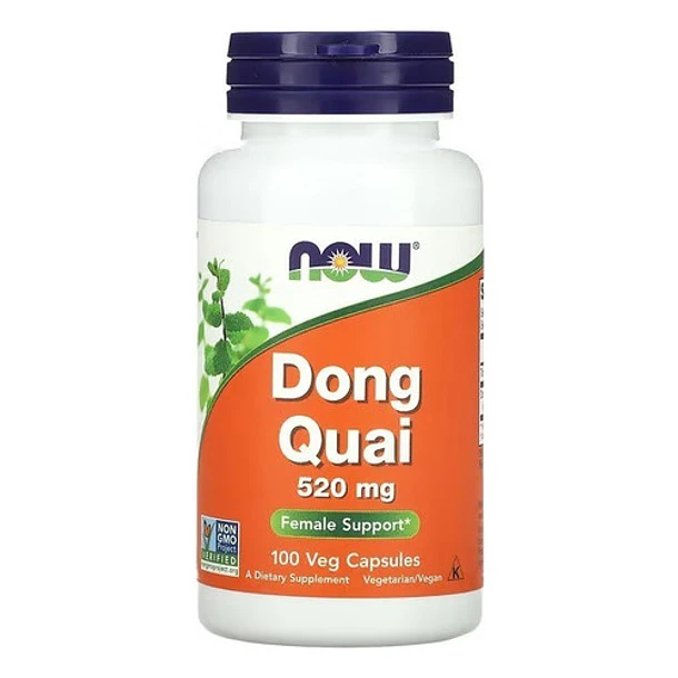Dong Quai 520 Mg 100 Cápsulas Verduras Now Foods Imp Usa, Sabor Sin Sabor 1