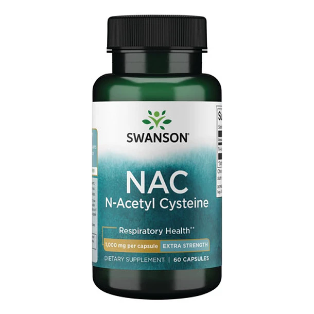 Swanson Nac N-acetilcisteína Reforzado Con 1000 Mg X 60 Caps 1