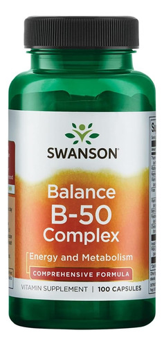 Daily B-Complex (100! Cápsulas Veganas) Swanson