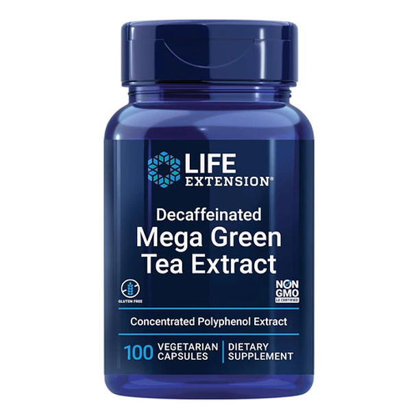 Life Extension - Mega Te Verde Extracto Descafeinado 100cap 1