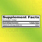 Vitamina D3 50mcg 2,000iu Ayuda Corazon Huesos 600 Softgels 2