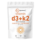 Microingredientes - D3 + K2 5000ui 300 Capsulas 1