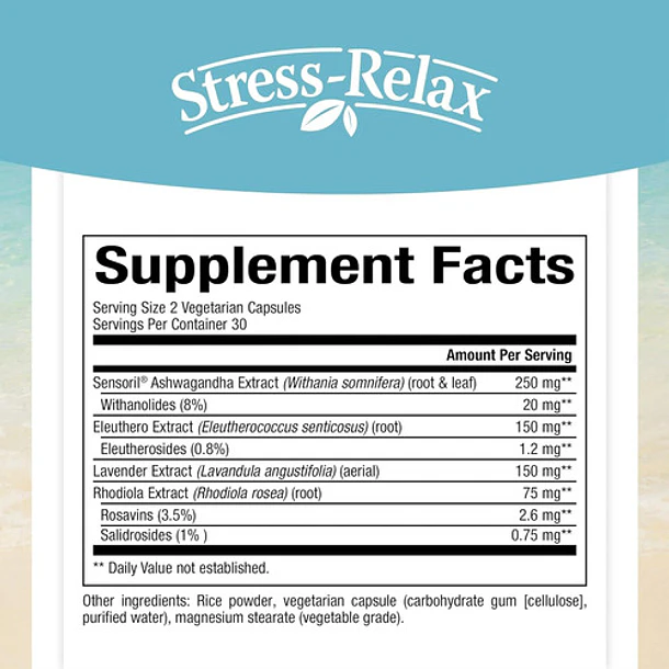 Natural Factor - Stress-relax Serenidad Suprarrenal 60 Caps 2