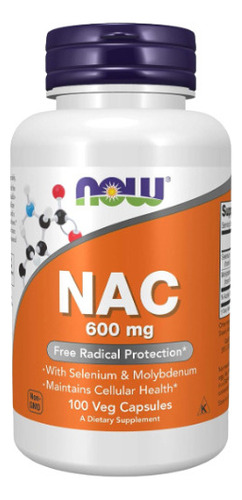 NOW Foods NAC 600 mg | 100 Cápsulas