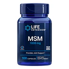 Msm 1000 Mg De Azufre Orgánico 100 Cápsulas Life Extension 1