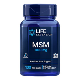 Msm 1000 Mg De Azufre Orgánico 100 Cápsulas Life Extension