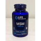 Msm 1000 Mg De Azufre Orgánico 100 Cápsulas Life Extension 2