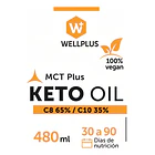 Keto Oil  Mct Plus 480 Ml. Wellplus. 100% Vegano 2