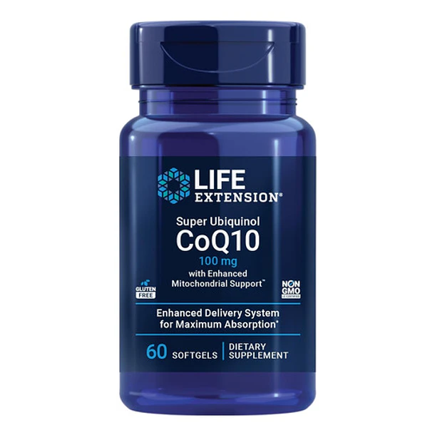 Life Extension Super Ubiquinol Coq10 100mg 60caps (2 Meses) 1