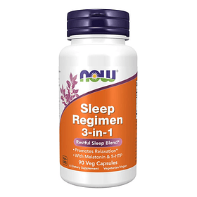 Now - Sleep Régimen 3 En 1, Promueve La Relajación 90 Caps