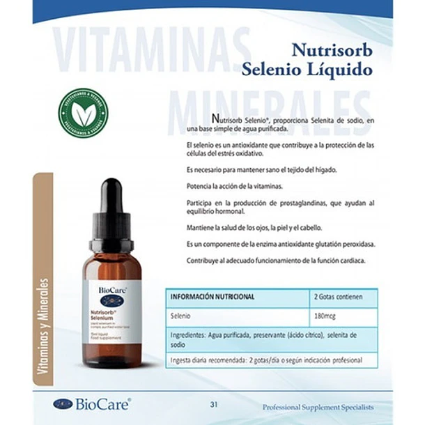 Biocare Selenium Líquido 15ml X2 Unidades 4