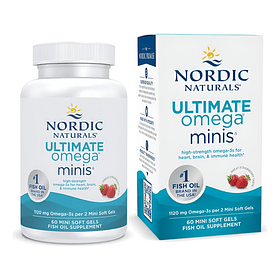 Nordic Natural- Ultimate Omega Minis Fresa 60 Mini Soft Gels