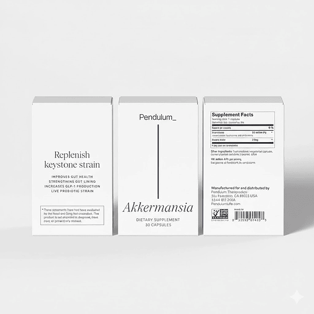 Pendulum - Akkermansia Probiótico Salud Intestinal | 30 Caps 3