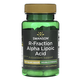 Swanson R Fraction Acido Alfa Lipoico 100mg 60 Caps Sin Sabor