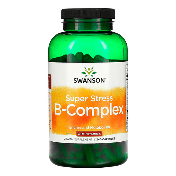 Swanson Complex B Con Vitamina C, 240 Cápsulas, Sabor N/a 1