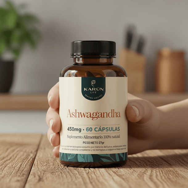 Karun Life - Ashwagandha 450 Mg 60 Cápsulas - Sin Sabor 6